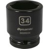 Dynamic Tools 3/4" Drive 6 Point Metric, 34mm Standard Length, Impact Socket D020034